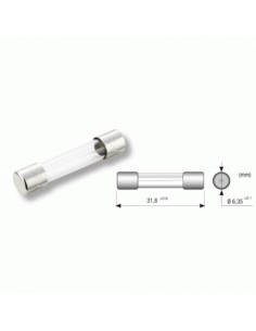 Fusibile 6x30 rapido,  2 A