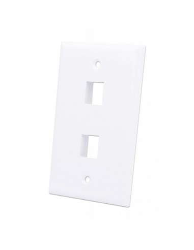 Placca per due prese