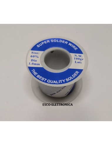 Stagno mm 1,00, lega Sn/Pb  100 grammi